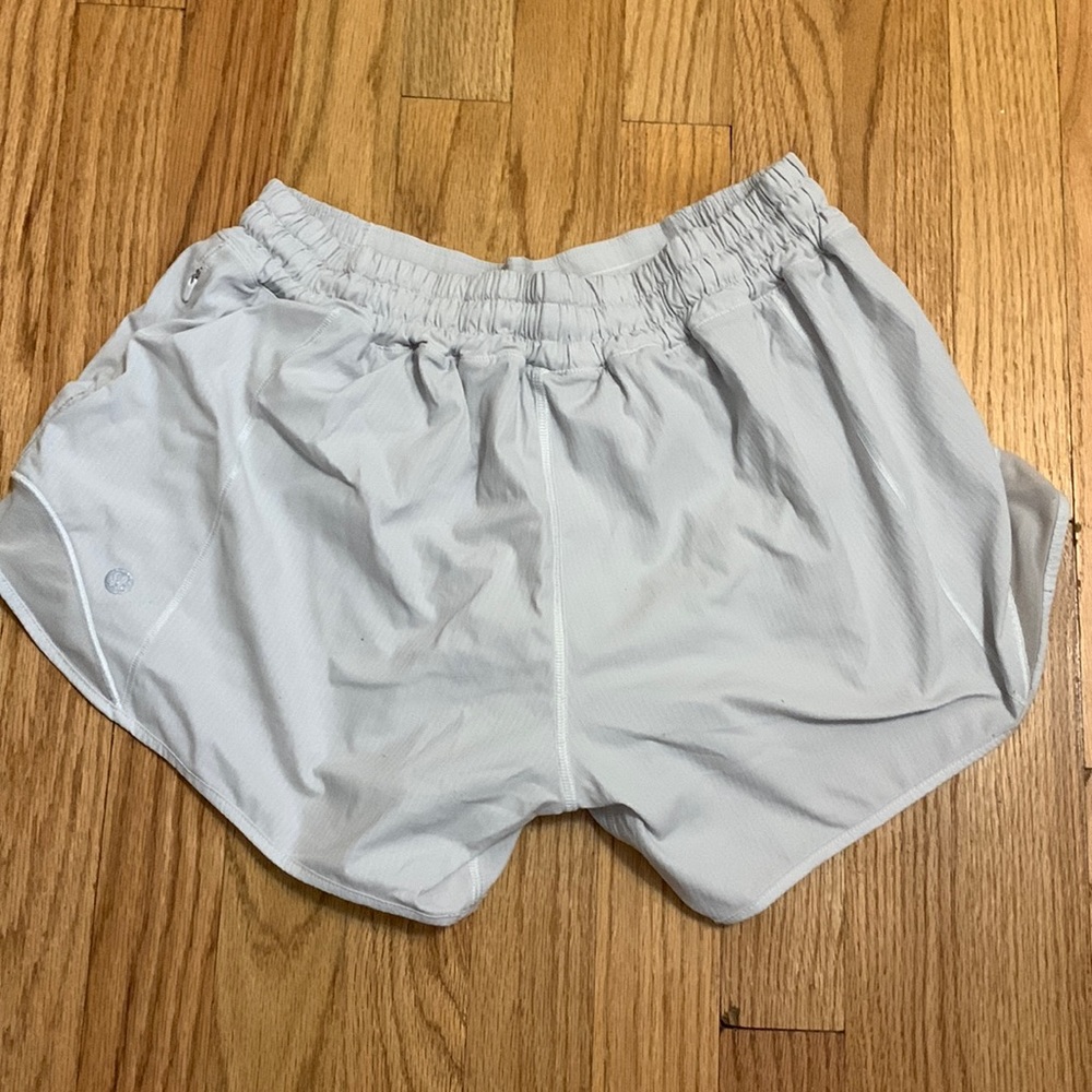 Lululemon White Running Shorts
